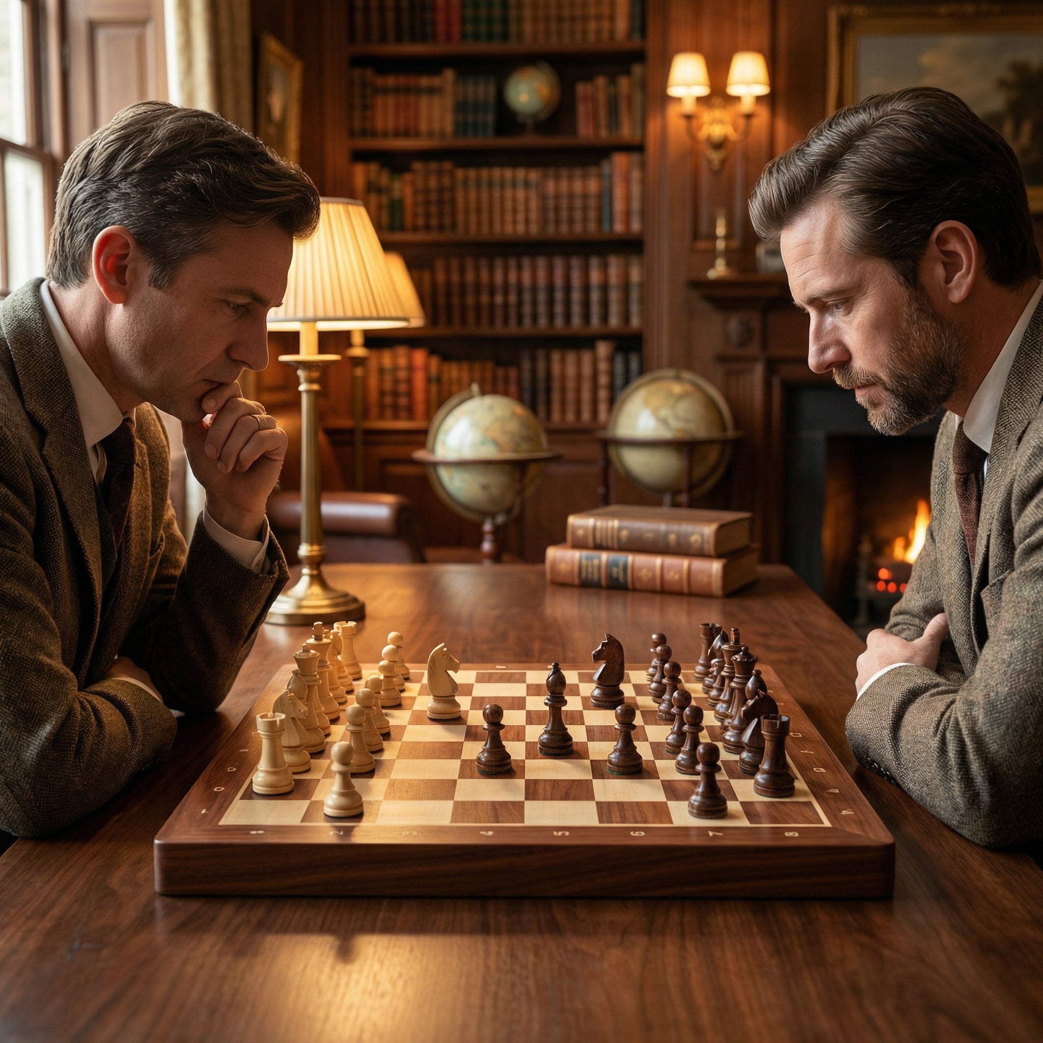 Ensemble d'échecs pliant en bois – Bois massif, pièces de luxe et rangement compact