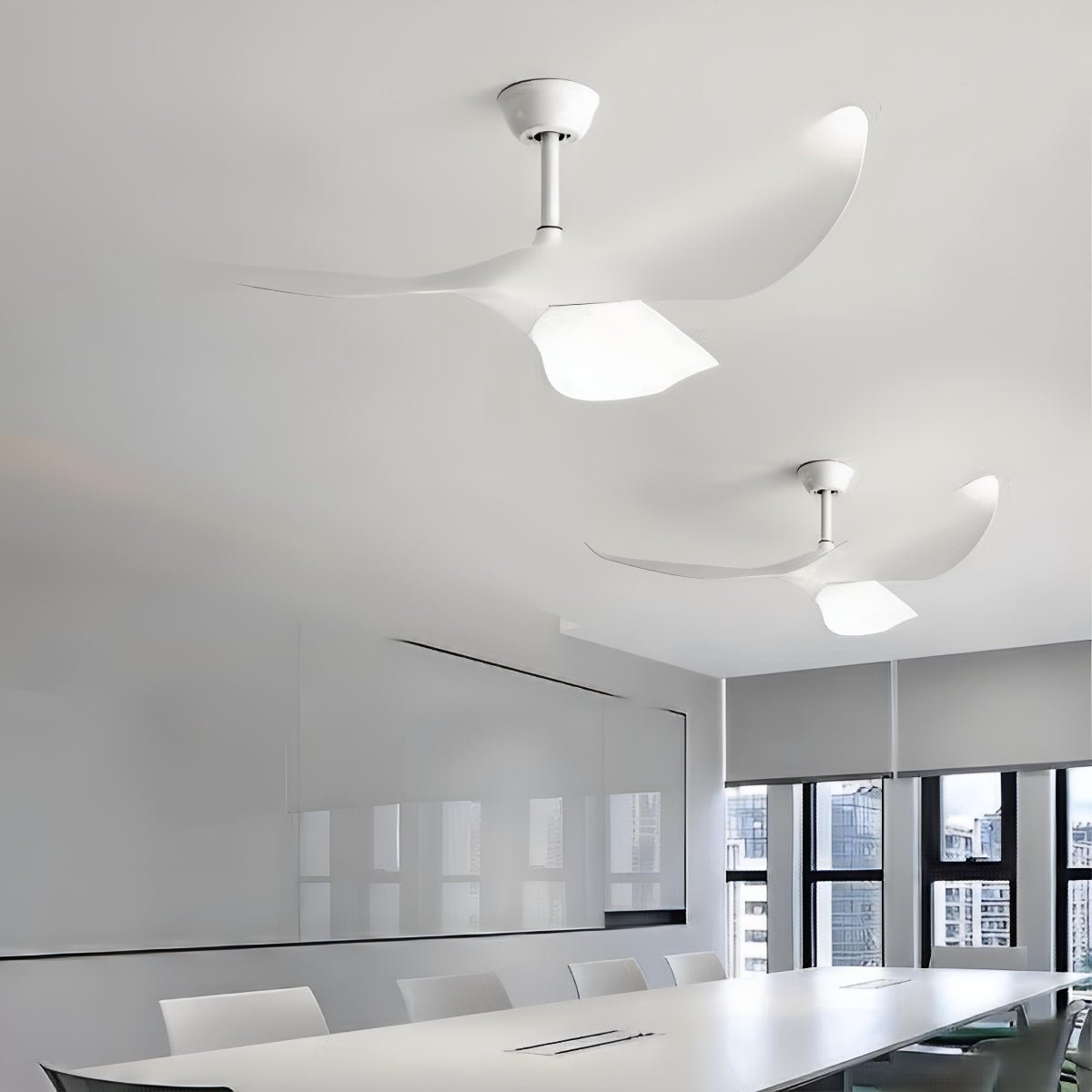 Plafondventilator Zonder Lamp DC Motor 3 Wieken Wit Slaapkamer Woonkamer Stille Ventilator Eetkamer Omkeerbaar 6 Snelheden Afstandsbediening | Sansoti 0
