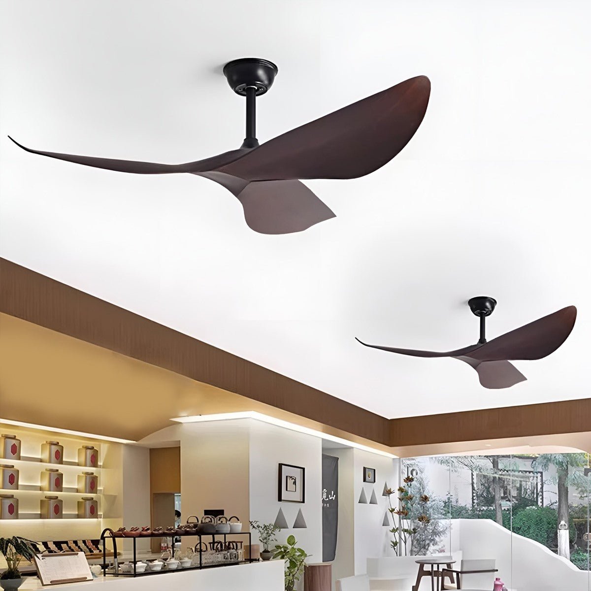 Plafondventilator Zonder Lamp DC Motor 3 Wieken Wit Slaapkamer Woonkamer Stille Ventilator Eetkamer Omkeerbaar 6 Snelheden Afstandsbediening | Sansoti 1