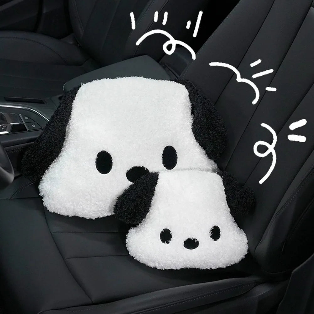 Pluche Hoofdsteun en Lendensteun voor Auto – Comfortabel en Schattig Ontwerp 4