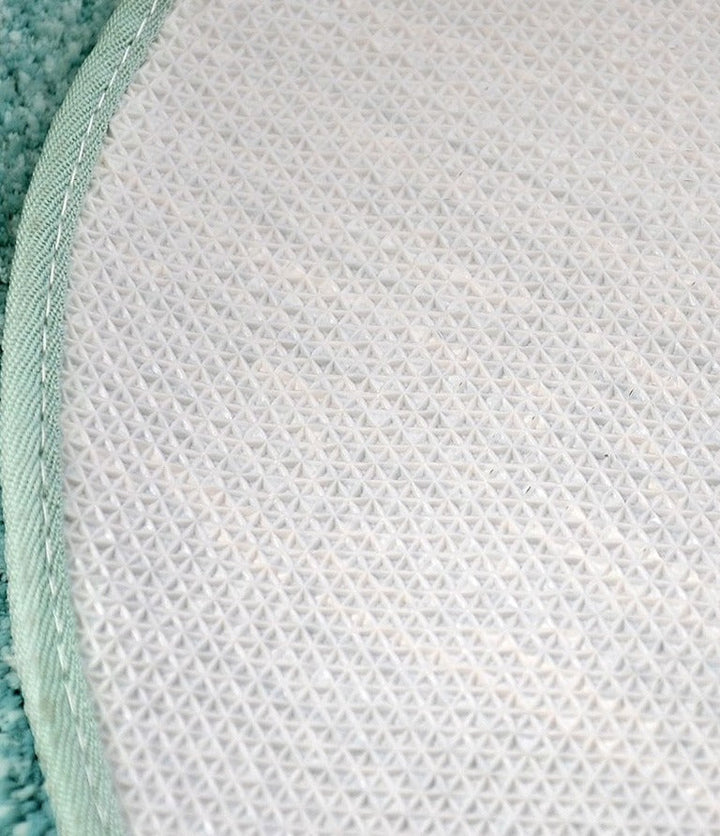 CasaLino Ovaal Alfombra – Suave Poliéster con Pompones y Parte Inferior Antideslizante
