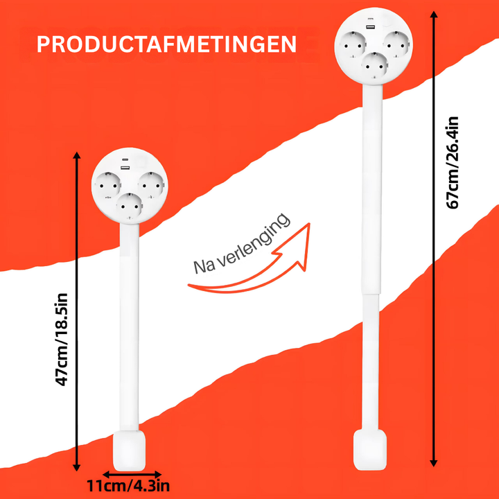 PowerReach | De slimme, stijlvolle uitschuifbare stopcontactdoos voor modern wonen 2