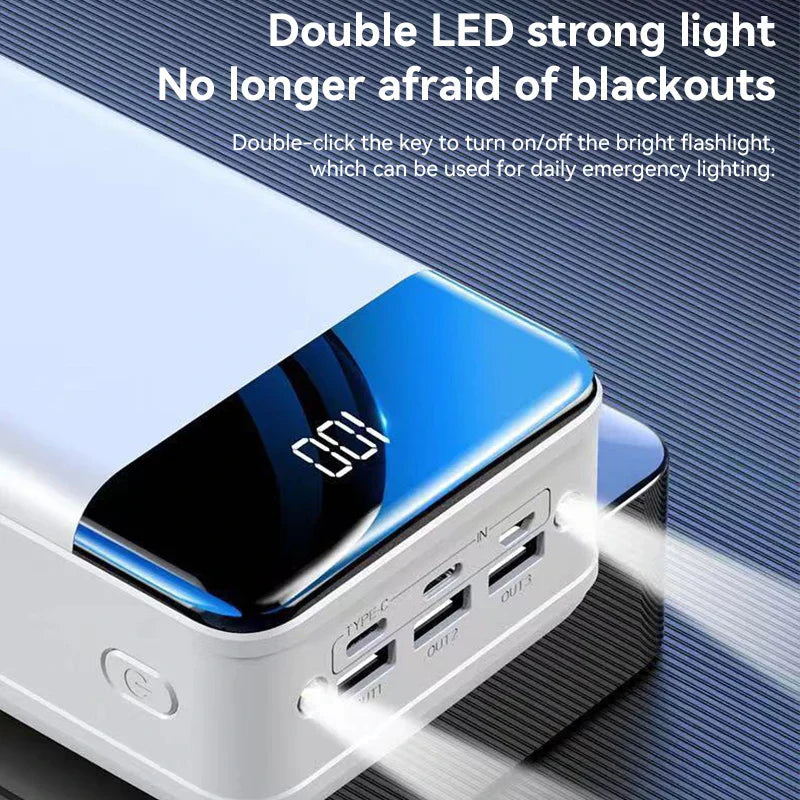 VoltMate Powerbank 50.000 mAh – Cargador rápido USB-C para viajes y emergencias