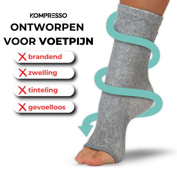 Kompresso Premium Fundas para los pies – Tobillera de bambú para alivio del dolor