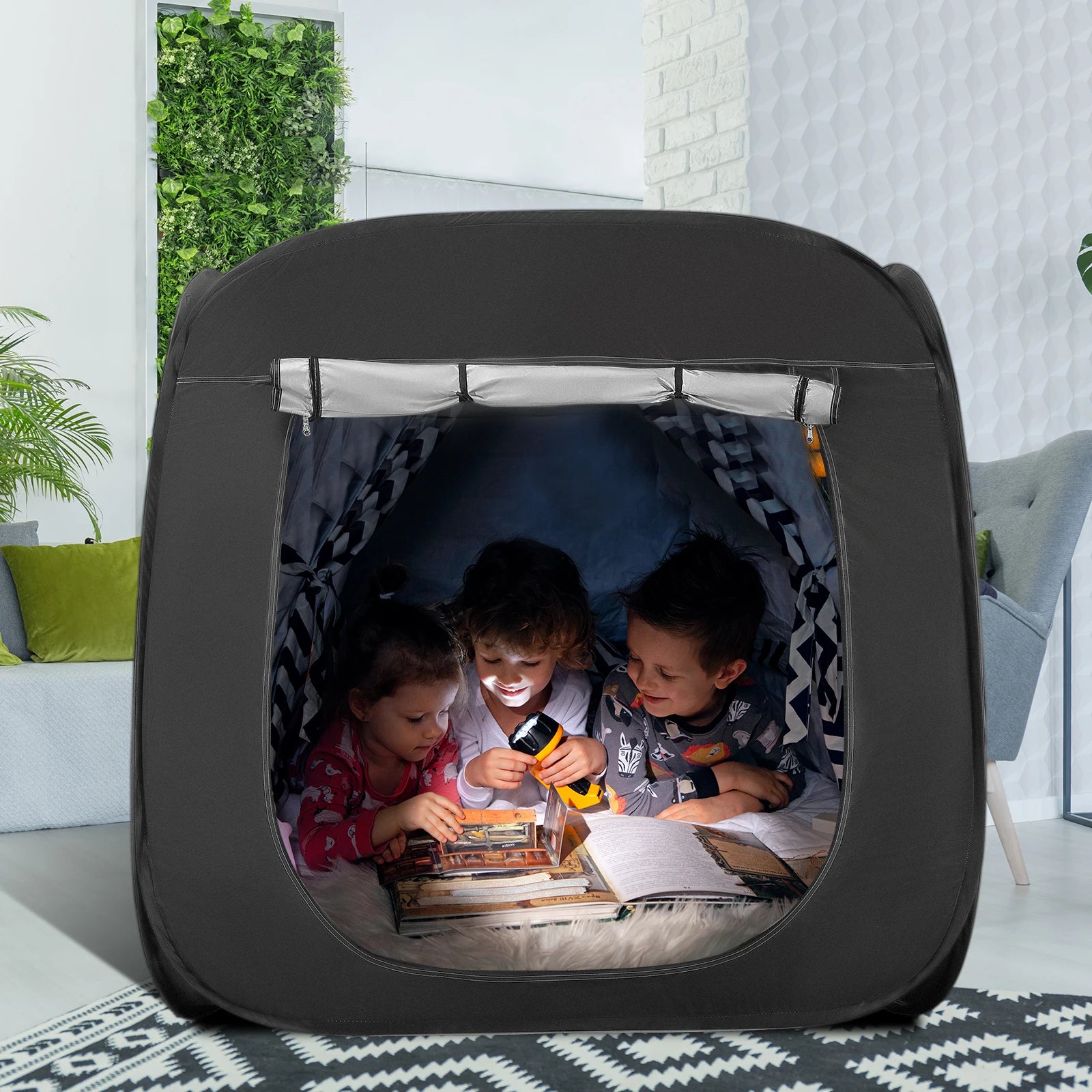 Premium Pop-up Sensory Den voor Kinderen met Autisme en ADHD, Verduisterend en Draagbaar 0
