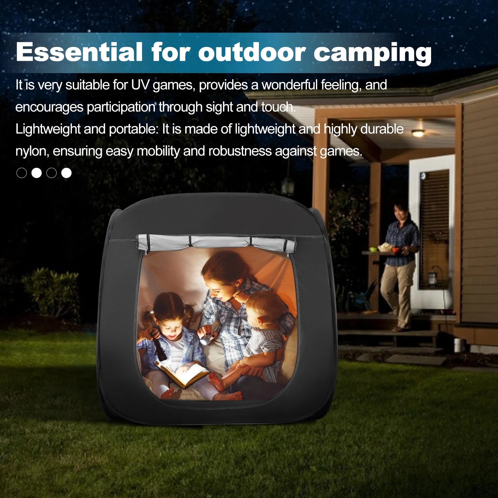 Premium Pop-up Sensory Den voor Kinderen met Autisme en ADHD, Verduisterend en Draagbaar 4