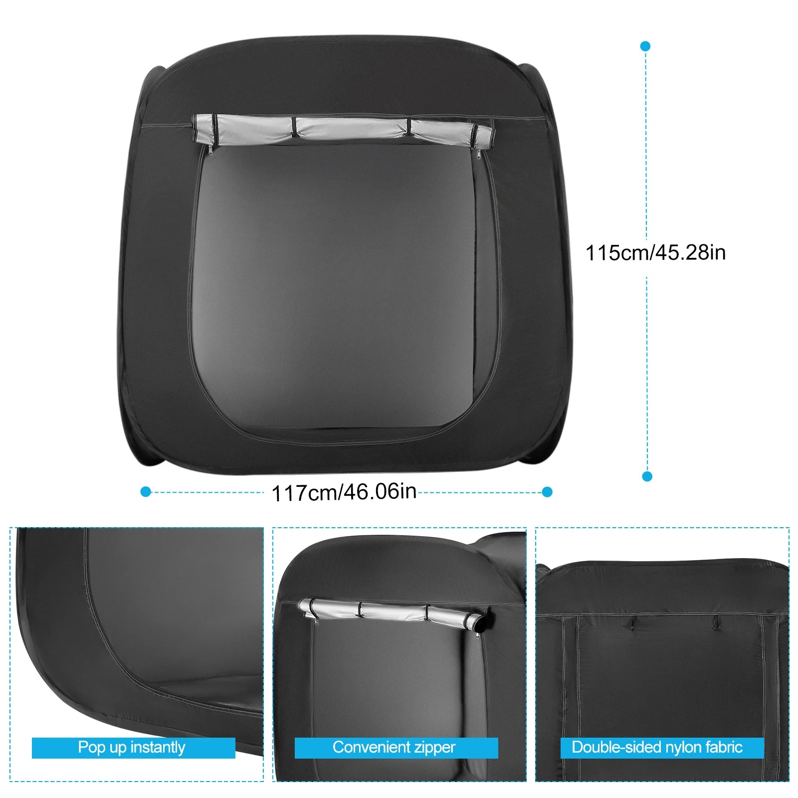 Premium Pop-up Sensory Den voor Kinderen met Autisme en ADHD, Verduisterend en Draagbaar 5