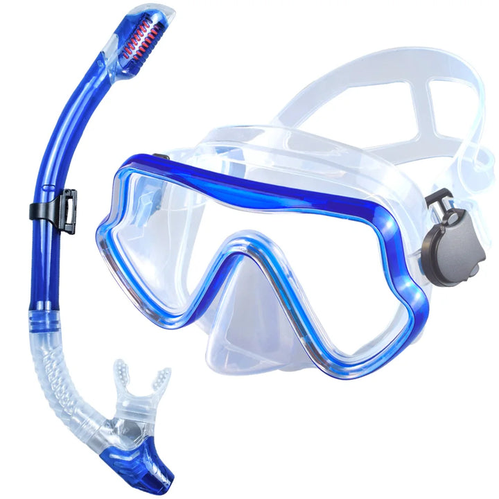 Professioneel duikmasker snorkelset voor volwassenen met panoramisch zicht 11