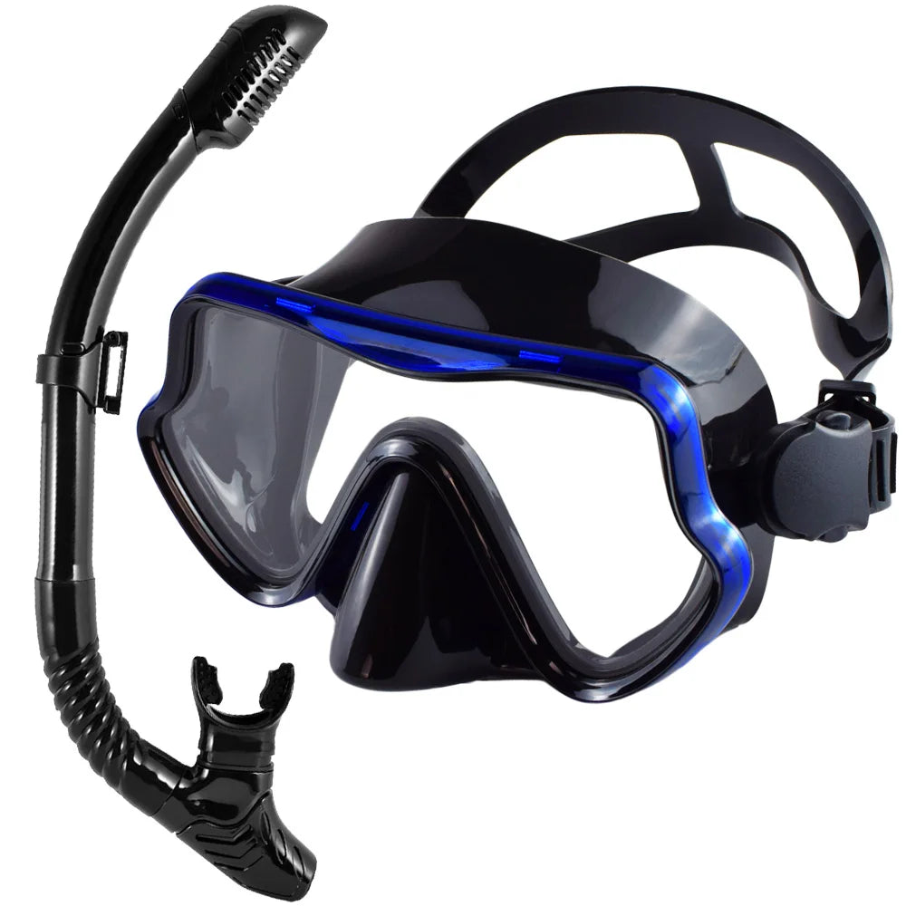 Professioneel duikmasker snorkelset voor volwassenen met panoramisch zicht 13