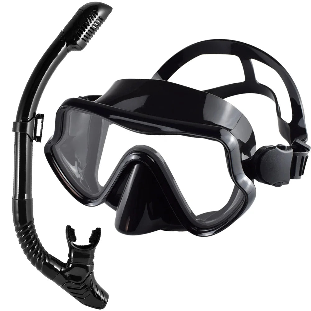 Professioneel duikmasker snorkelset voor volwassenen met panoramisch zicht 18