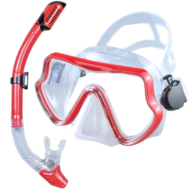 Professioneel duikmasker snorkelset voor volwassenen met panoramisch zicht 7