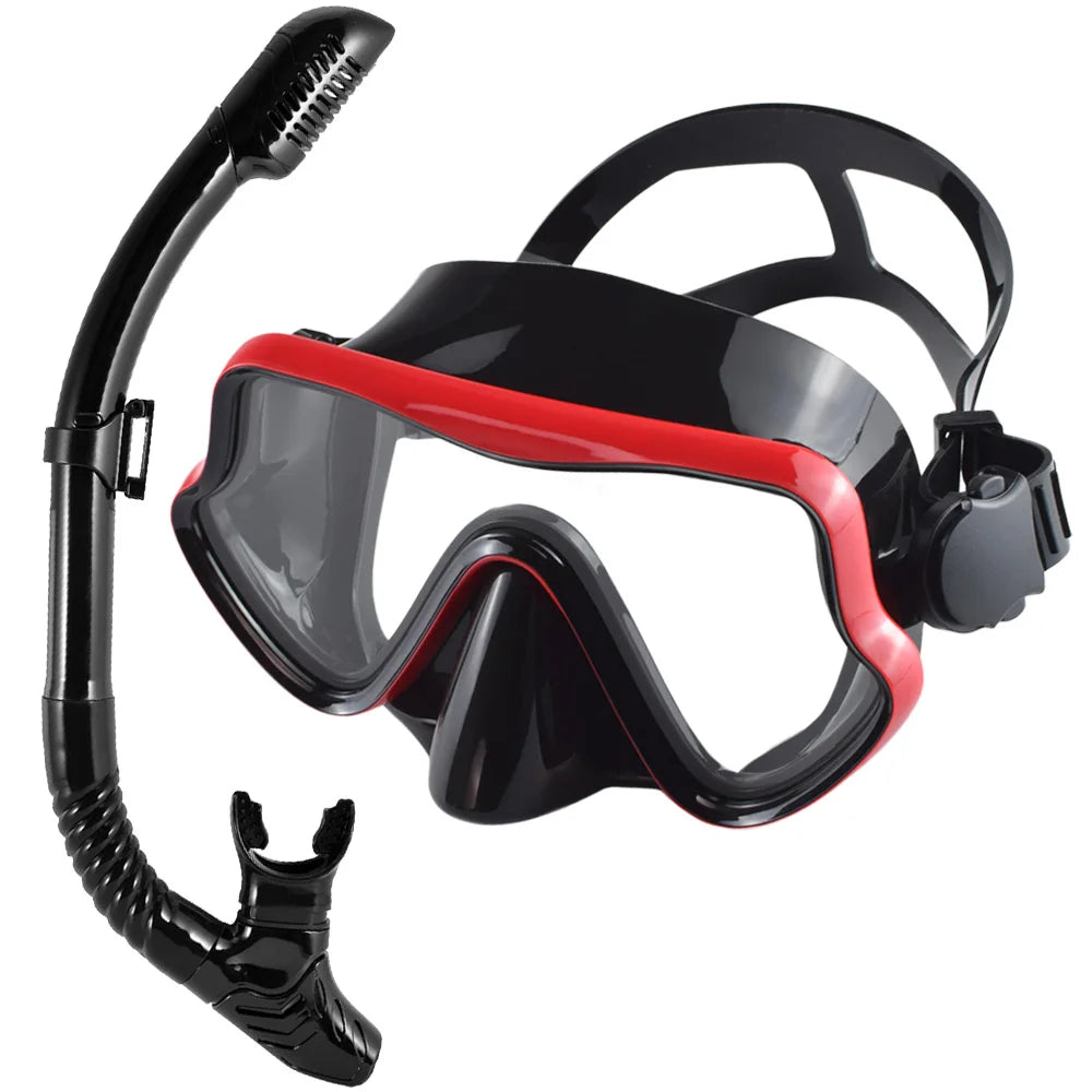 Professioneel duikmasker snorkelset voor volwassenen met panoramisch zicht 9