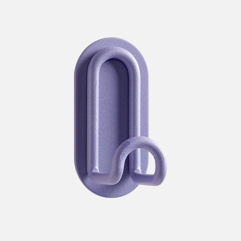 Zintra Wandhaak – Pastel Smeedijzer met 3M Plakstrip, Zonder Boren