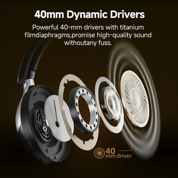 Soundoria – Draadloze hoofdtelefoon 50dB ANC &amp; LDAC – 55u speeltijd
