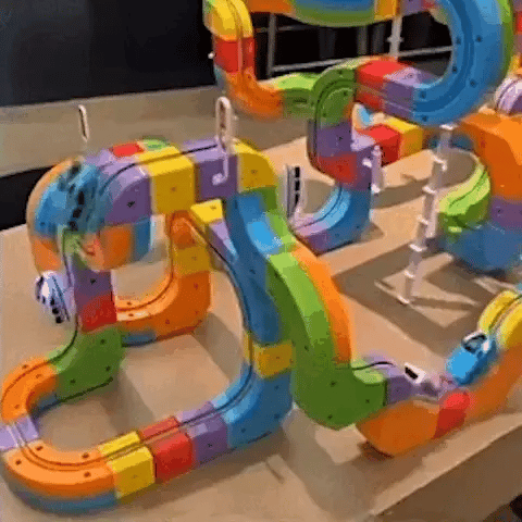 RAILBUILD – 3D-spoorwegbouwset voor kinderen met oplaadbare locomotief 2