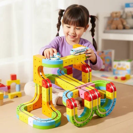 RAILBUILD – 3D-spoorwegbouwset voor kinderen met oplaadbare locomotief 4
