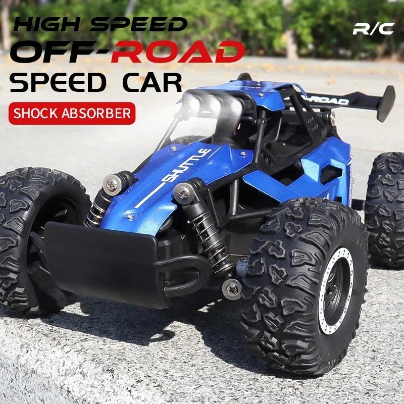 SpeedRacer X16 Coche RC – Velocidad hasta 20 km/h con Iluminación LED y Tracción 2WD