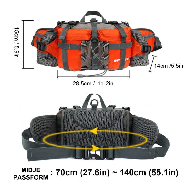 ROVENTA – Waterdichte heuptas voor wandelen, gemaakt van duurzaam nylon met handsfree opbergruimte voor buitenactiviteiten. 4