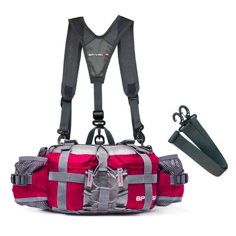 ROVENTA – Waterdichte heuptas voor wandelen, gemaakt van duurzaam nylon met handsfree opbergruimte voor buitenactiviteiten. 9
