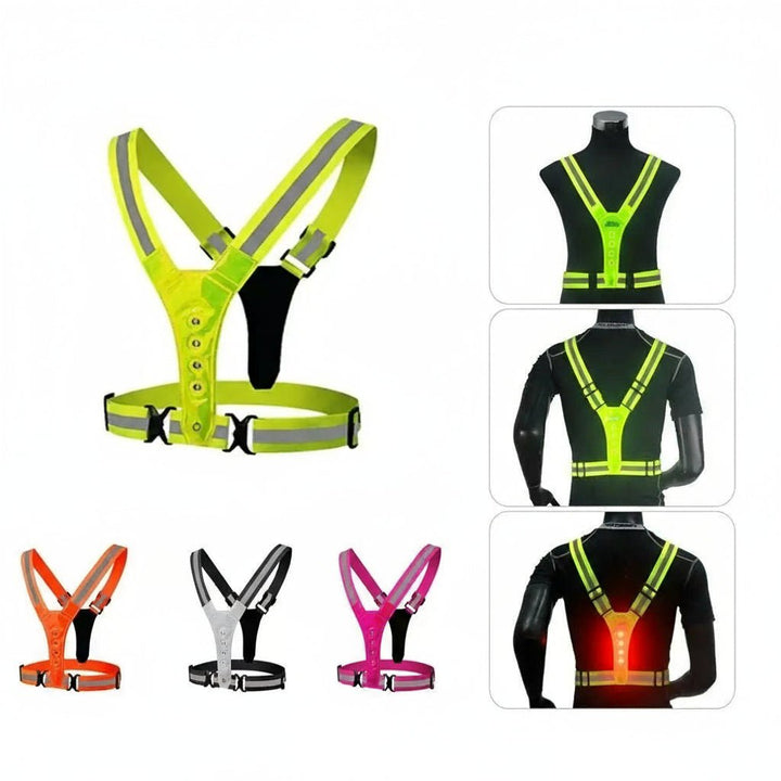 RUNSPARK – Verstelbaar LED-vest – 3 standen voor veilige nachttraining 3
