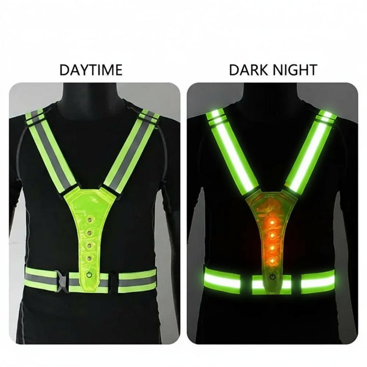 RUNSPARK – Verstelbaar LED-vest – 3 standen voor veilige nachttraining 5