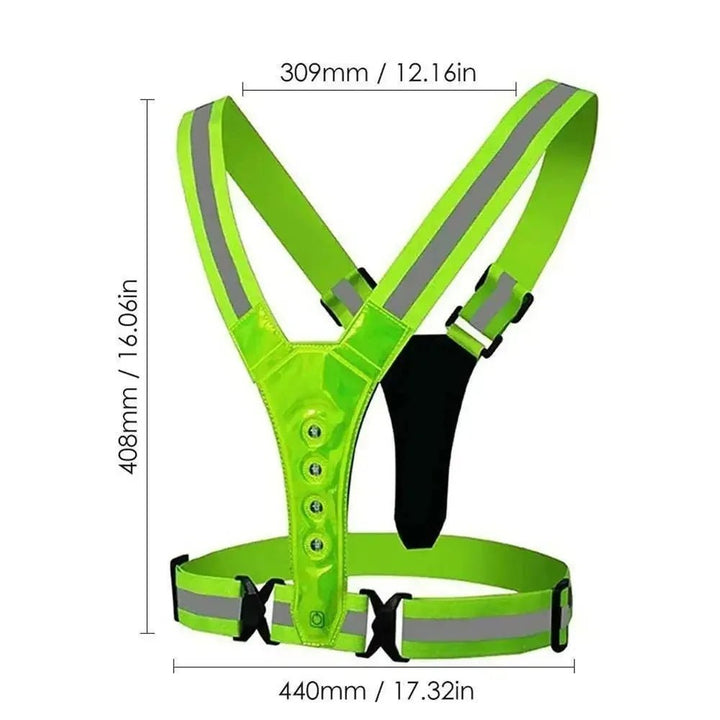 RUNSPARK – Verstelbaar LED-vest – 3 standen voor veilige nachttraining 7