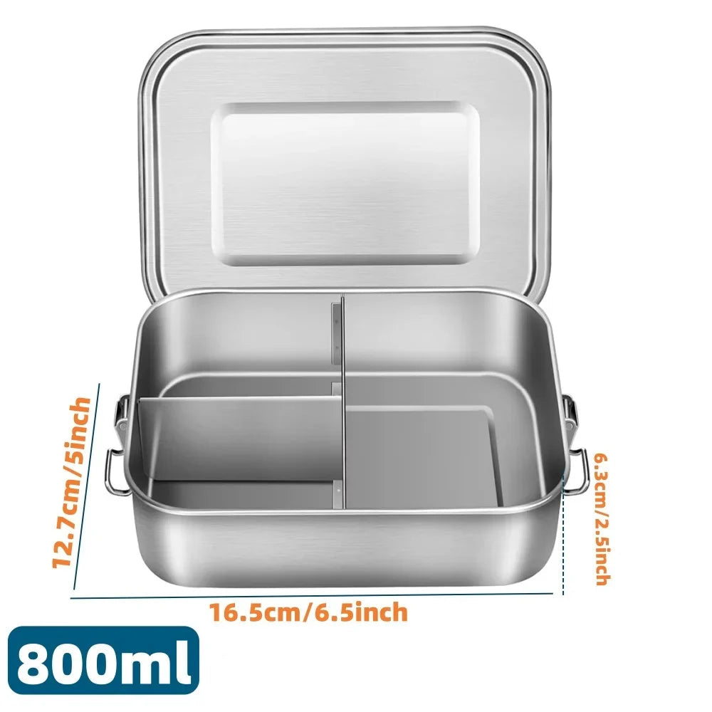 RVS Bento Fiambrera 800ml – A prova de fuites, Compartiments, Apte per a rentavaixelles