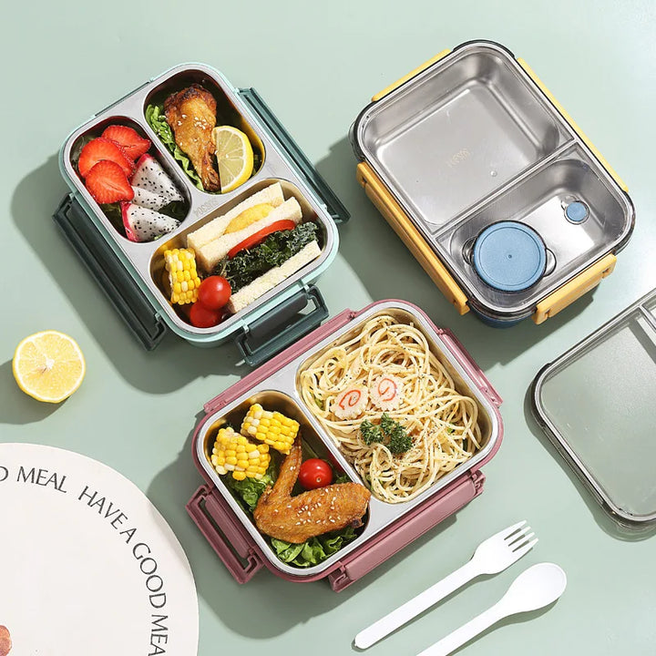 Mealix – boîte à lunch inox étanche avec couverts – pour le travail, l&