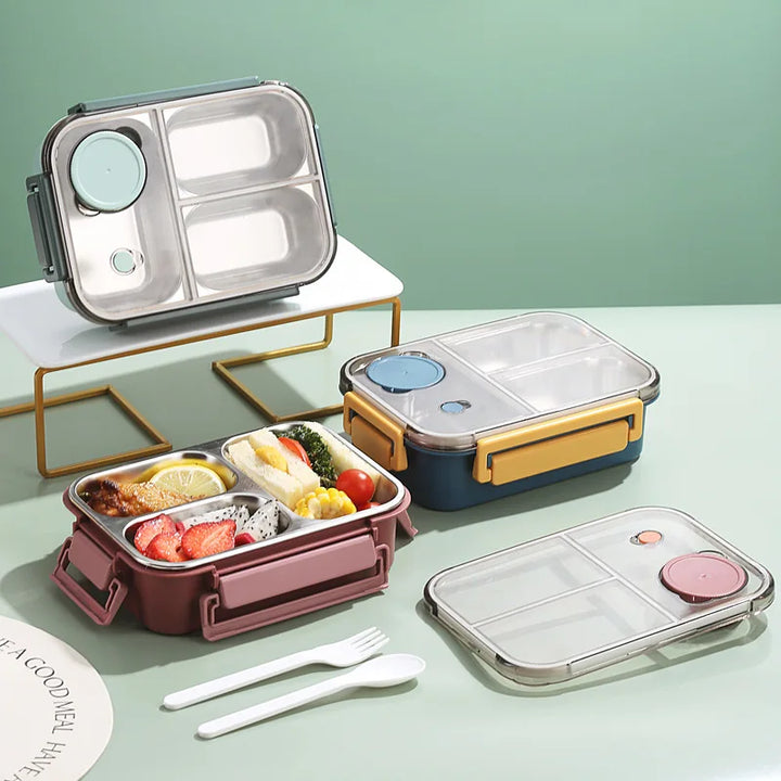 Mealix – boîte à lunch inox étanche avec couverts – pour le travail, l&