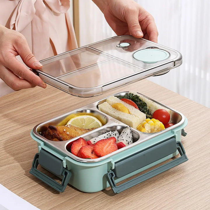Mealix – boîte à lunch inox étanche avec couverts – pour le travail, l&