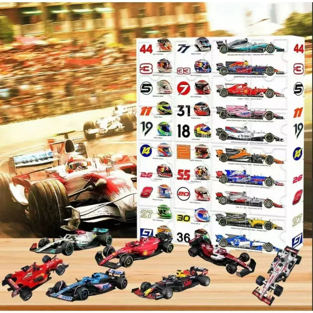 Calendário do Advento Automóvel SpeedMaster Racing 2025 – Calendário de 24 dias com presentes de corrida para homens e rapazes