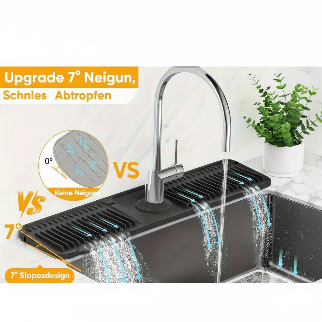 CLEANKITCH - Practical Splash Guard for Kitchen Sinks with Quick Drainage Vestragear