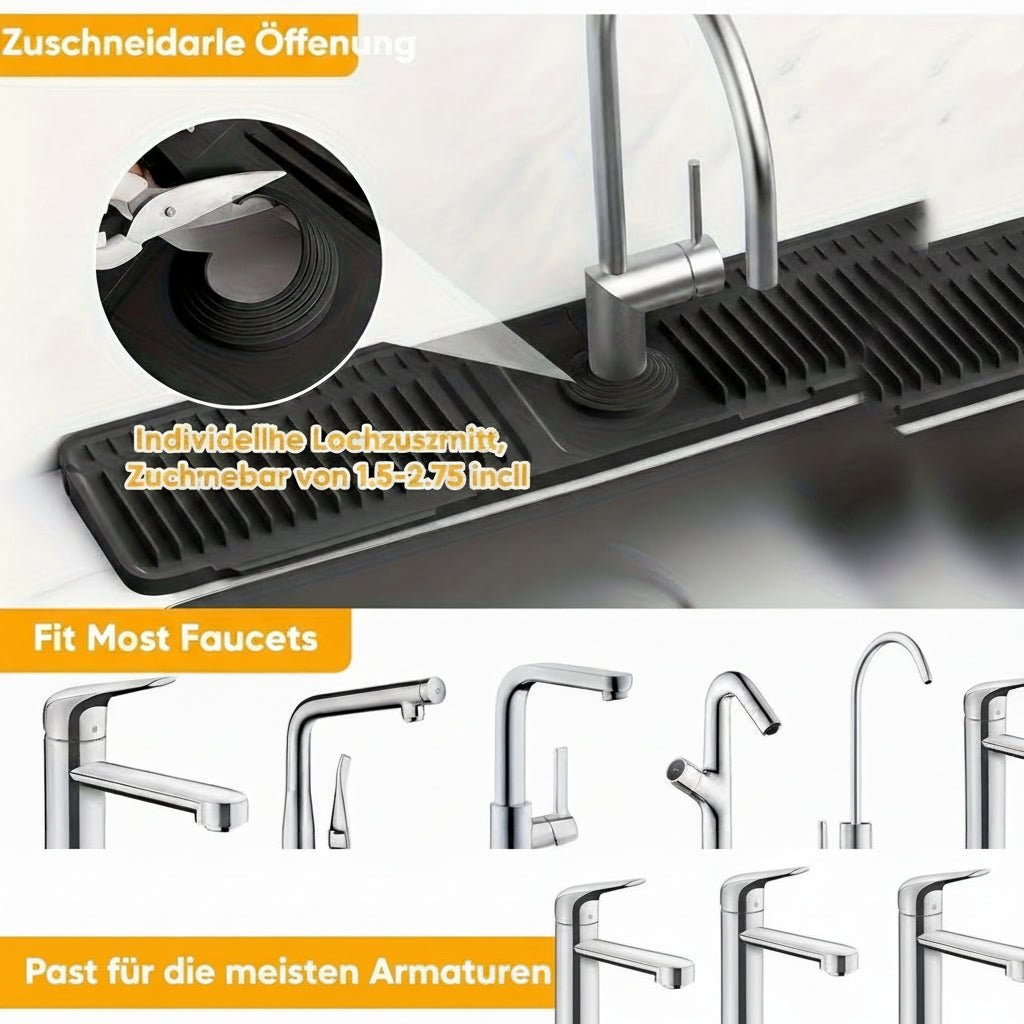 CLEANKITCH - Practical Splash Guard for Kitchen Sinks with Quick Drainage Vestragear