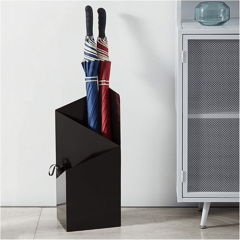 Nordvyn parapluhouder – metalen standaard met opvangschaal in Scandinavisch design