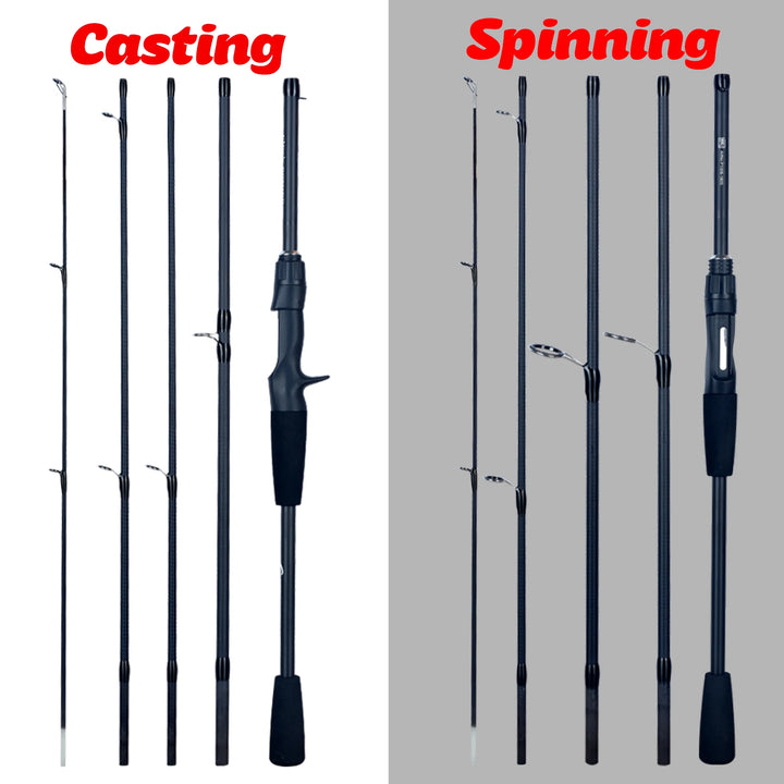 Reis Hengel van Carbon – Ultralight Baitcasting voor Forel, 1,80 m 5