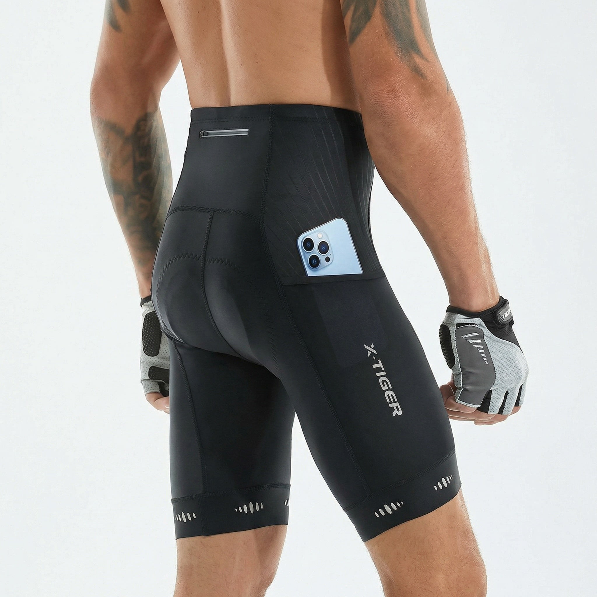 Pantaloni da ciclismo uomo – Imbottitura 5D in gel e dettagli riflettenti