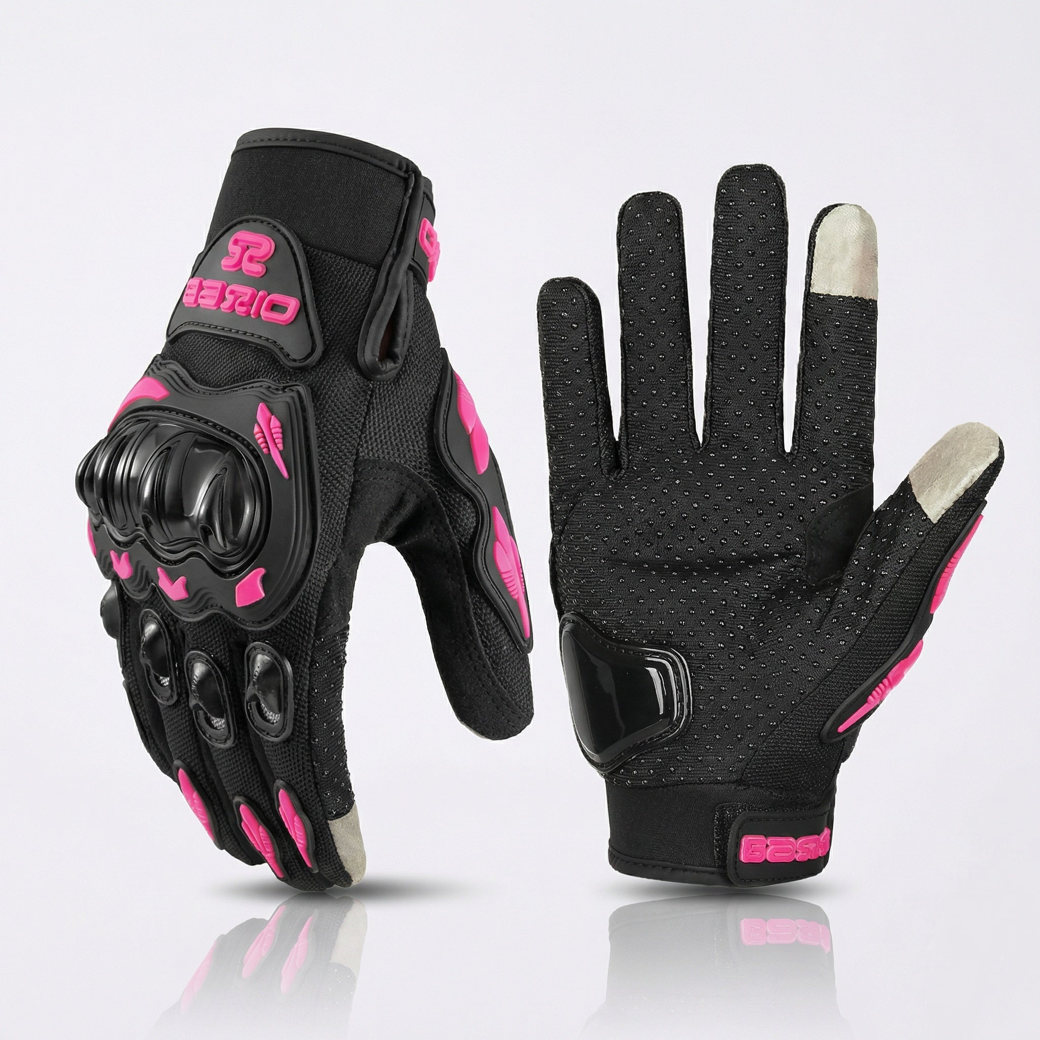 Guantes de Moto para Mujer – Transpirables, Pantalla Táctil y con Protección para Nudillos
