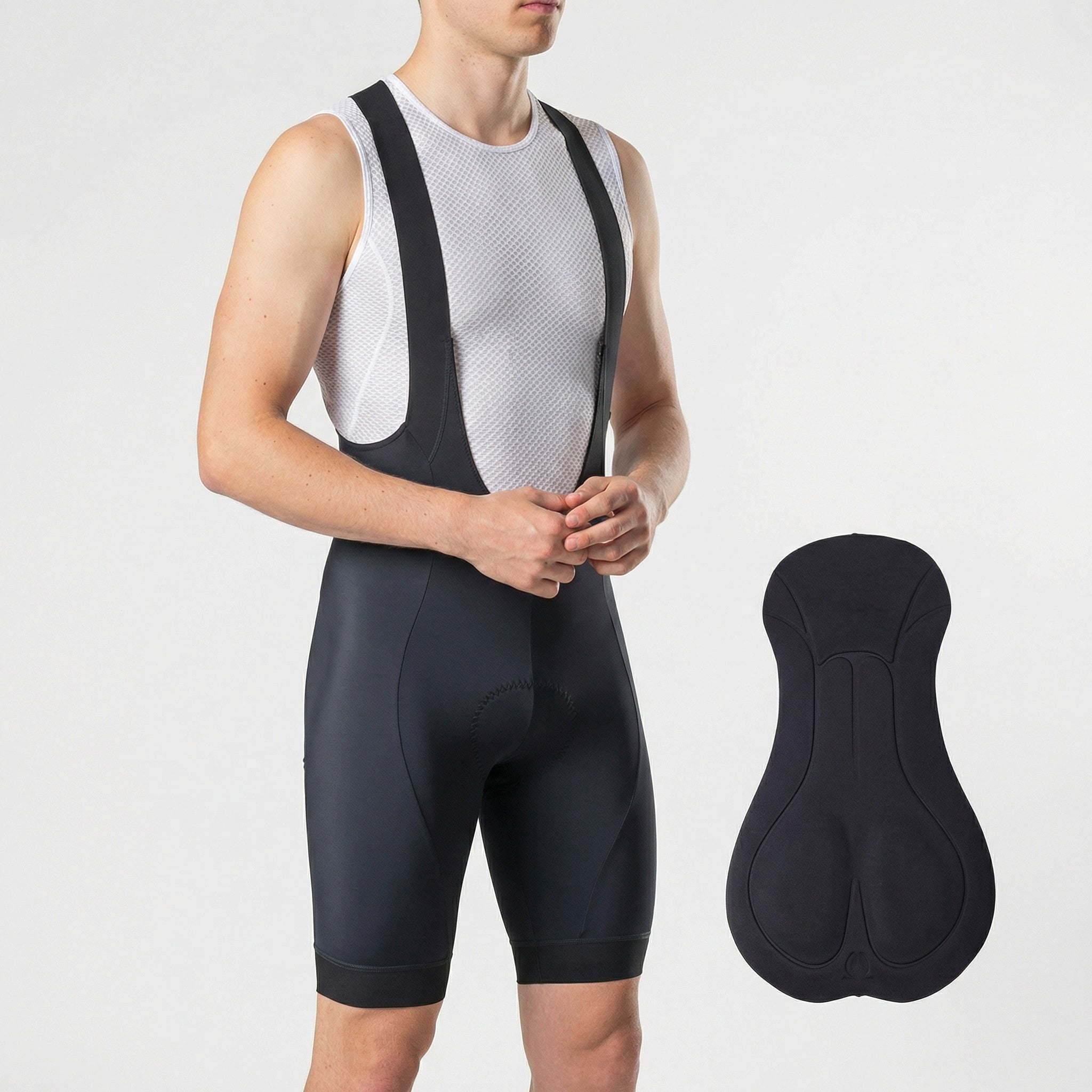 Pantalón de Ciclismo para Hombre con Tirantes – Transpirable y Acolchado Cómodo