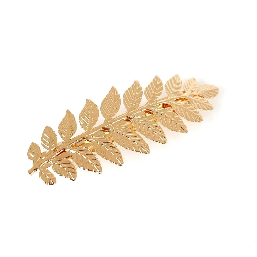 Retro Gouden Haarband Dames met Bladmotief, Tiara Stijl voor Bruiloften en Feesten 10