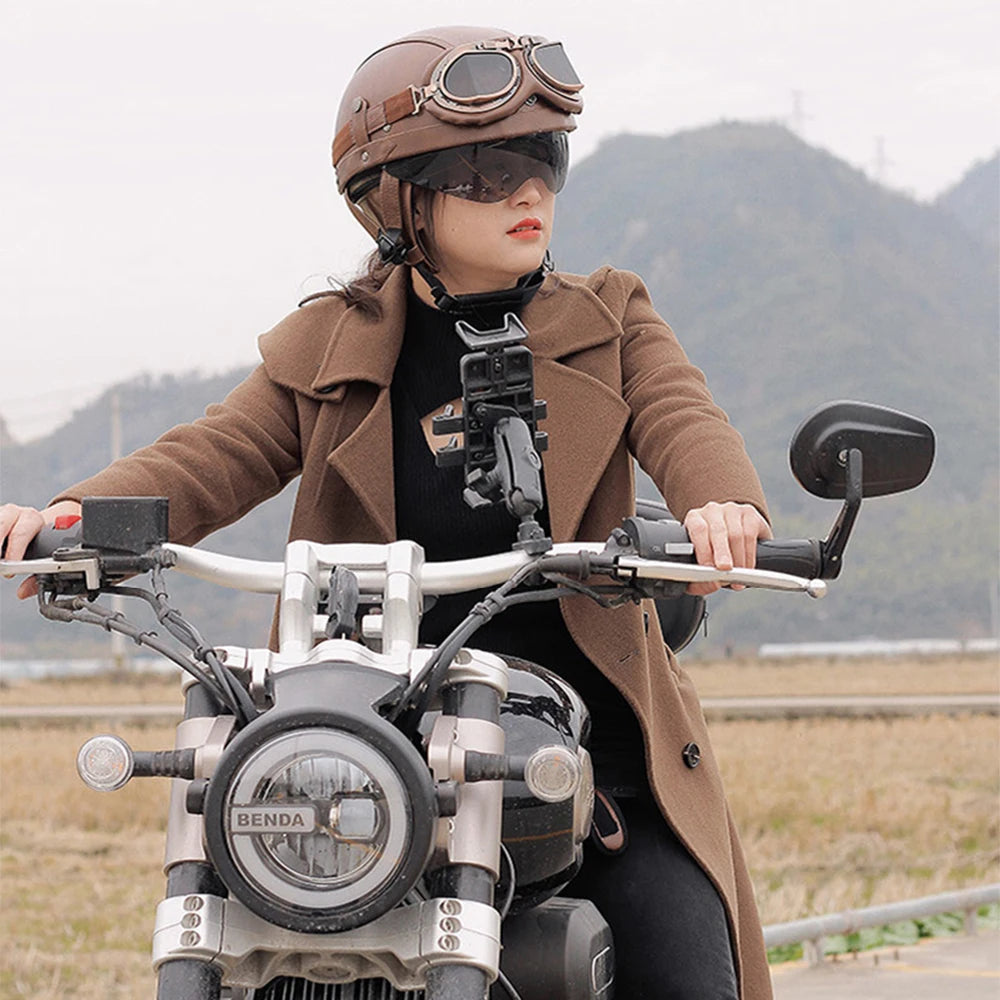 Retro Motorhelm Heren en Dames met DOT-certificering, Lichtgewicht en Veilig 5