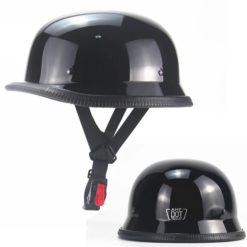 Retro Motorhelm voor Cruisers - Lichtgewicht Veiligheidshelm, Comfortabele Pasvorm 0