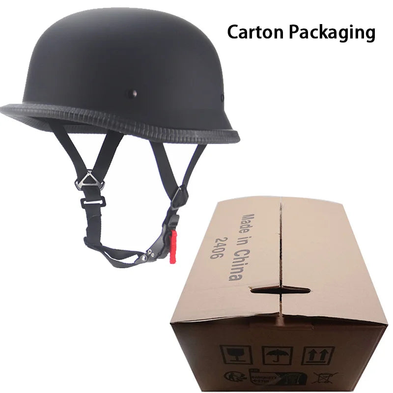 Retro Motorhelm voor Cruisers - Lichtgewicht Veiligheidshelm, Comfortabele Pasvorm 7