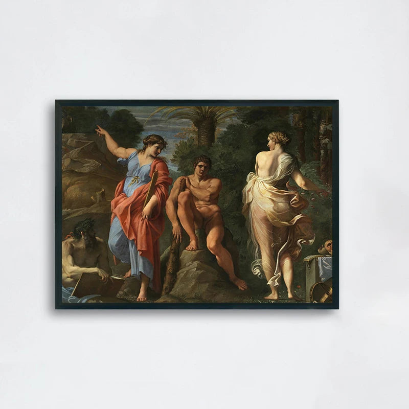Retro Renaissance Canvas Poster met Griekse Mythologie - Olieverf Wanddecoratie voor Thuis 2