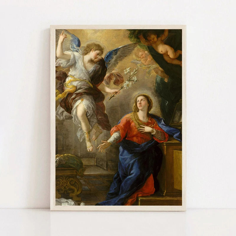 Retro Renaissance Canvas Poster met Griekse Mythologie - Olieverf Wanddecoratie voor Thuis 3