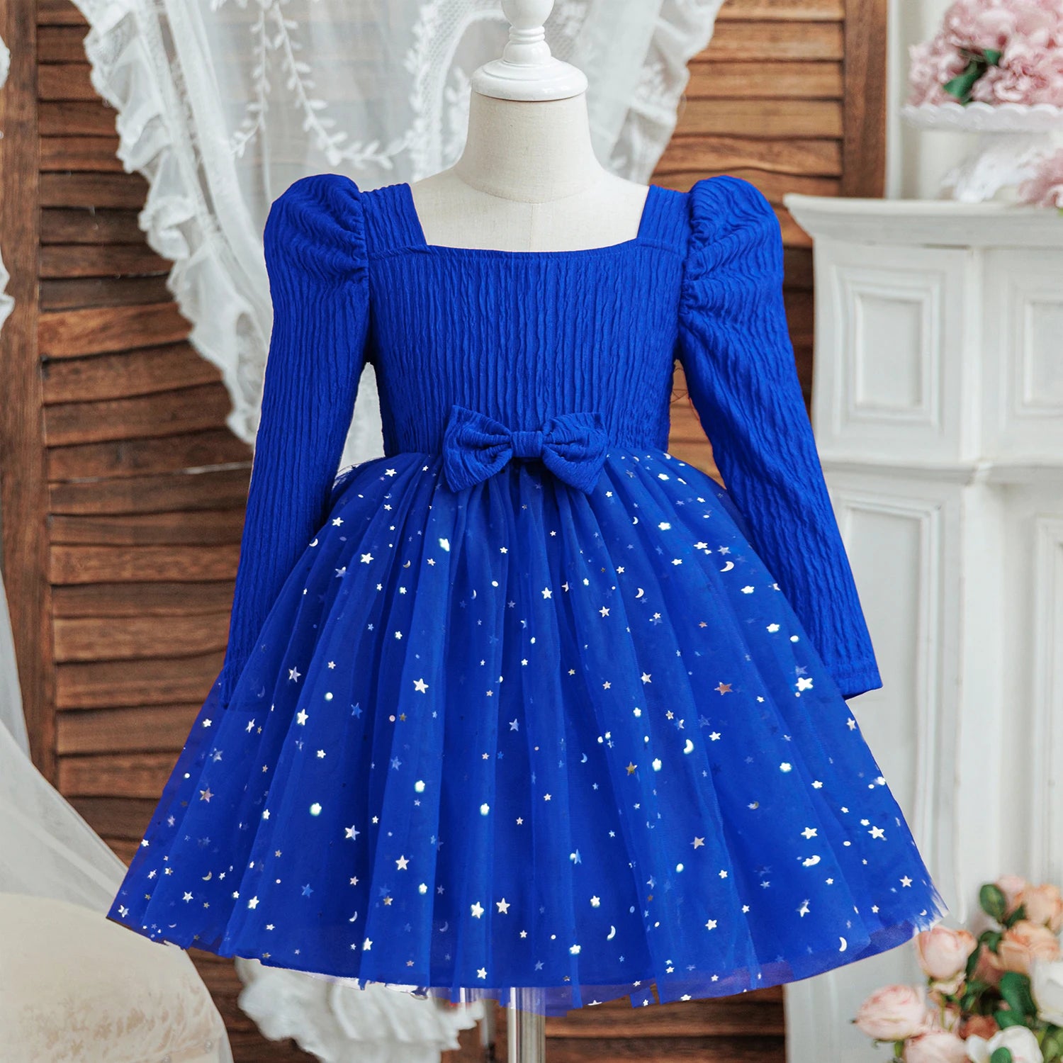 Rode Glitterjurk voor Meisjes met Pailletten - Feestelijke Baljurk 2-10 Jaar 11