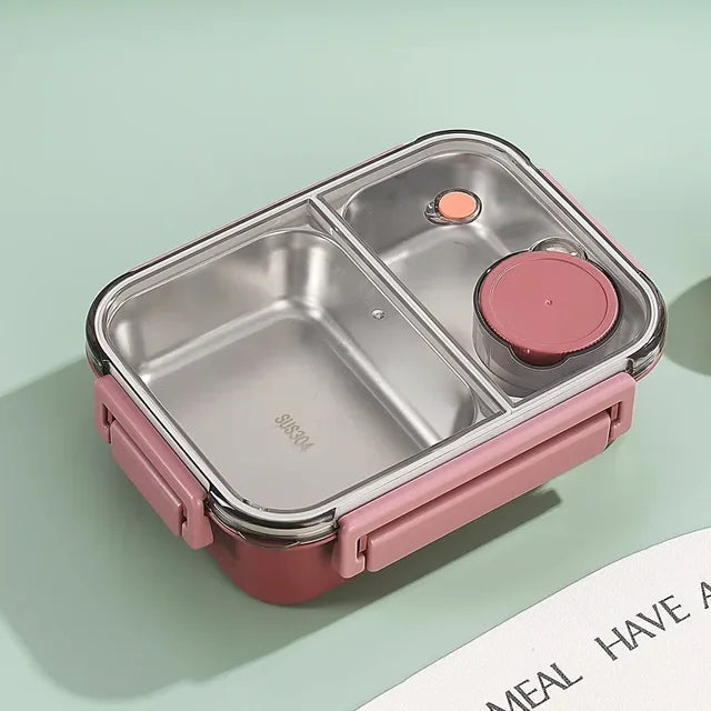 Roestvrijstalen Geïsoleerde Lunchbox Met Compartimenten En Lekvrije Deksel Voor Warme En Koude Maaltijden Onderweg | Sansoti 10