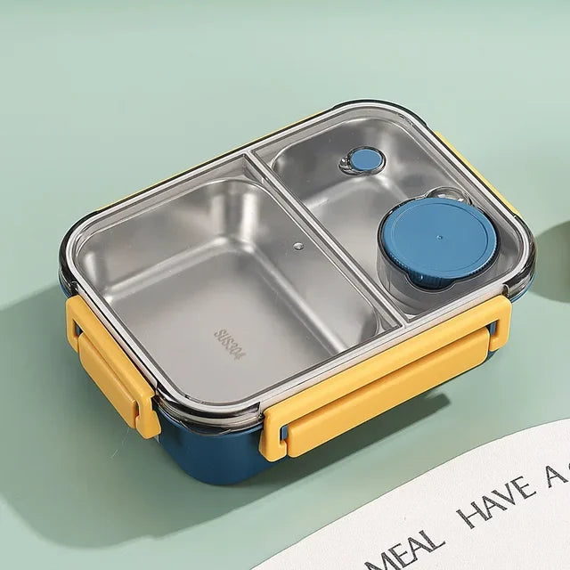 Roestvrijstalen Geïsoleerde Lunchbox Met Compartimenten En Lekvrije Deksel Voor Warme En Koude Maaltijden Onderweg | Sansoti 9