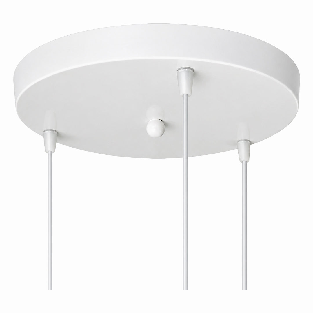 Ronde Plafondkap voor Hanglampen – Gestroomlijnde Basis voor Meerlamps Opstellingen | Sansoti 4