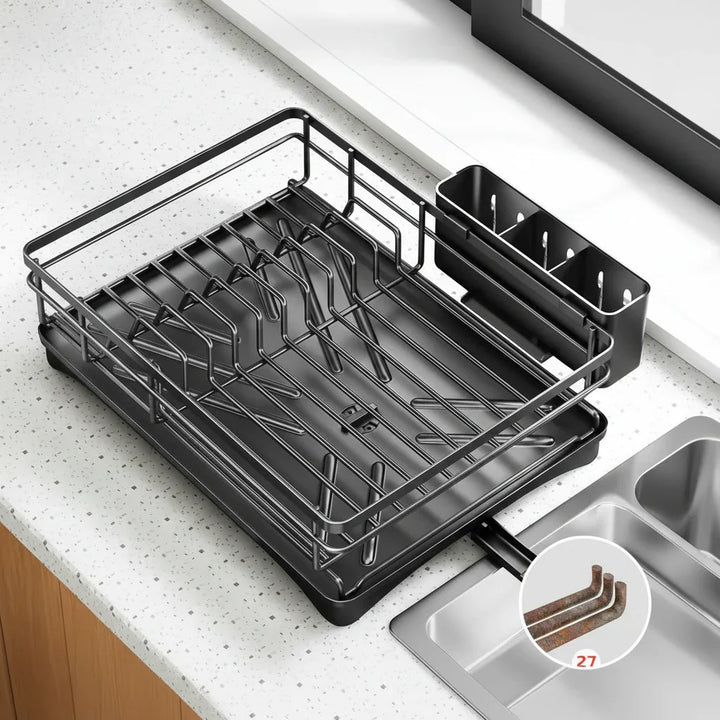 DRAINFLOW – Large Dish Drainer with Drip Tray Bolendo
