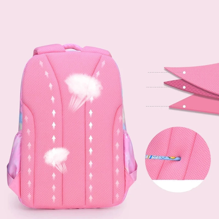 Roze Rugzak voor Meisjes, Waterdicht, Ideaal als Schooltas voor Tieners 4